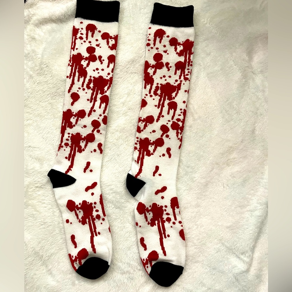 Blood Splatter Socks